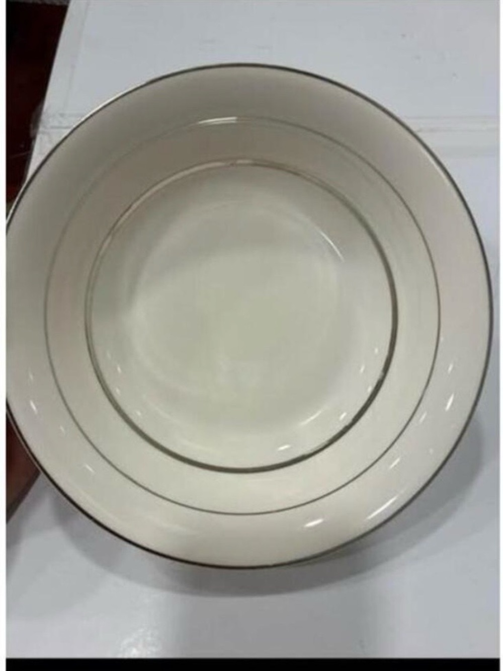 Popegosser china bowl 56 ERA. bowl silver lining design